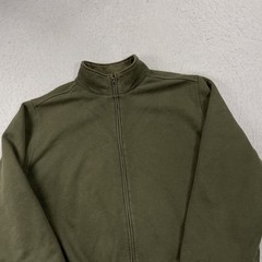 L.L. Bean Sweatshirt Mens Large Green Katahdin Iron Works Sherpa Lined Full Zip