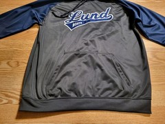 InPlay LUND BOATS Fishing Hoodie Sweatshirt Sz Large Microfiber Fleece Athletic