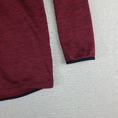 Under Armour Sweater Mens Large Burgundy Loose Coldgear Performance Tech Golf