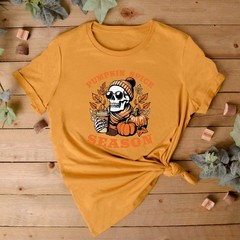 Pumpkin Spice Skeleton Jumper | Autumn Sweatshirt | Pumpkin Spice Theme Jumper