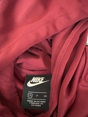 Nike Adult S Deep Red Side Design Hoodie. Great Shape & Quality