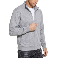 Men Zipper Sweatshirts Autumn Gym Hoodie Coats Long Sleeve Shirt Tee Top Jackets