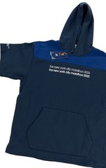 NEW New Balance TCS New York City Marathon 2025 Short Sleeve Hoodie Galaxy Blue