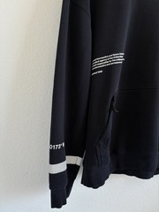 H&M Men’s NASA Reflective Hoodie Black with Rubber Patches, Size L