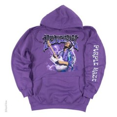 JIMI HERNDRIX-PURPLE HAZE-PULLOVER HOODIE-M-L-XL-XXL w/ SLEEVE PRINT Experience