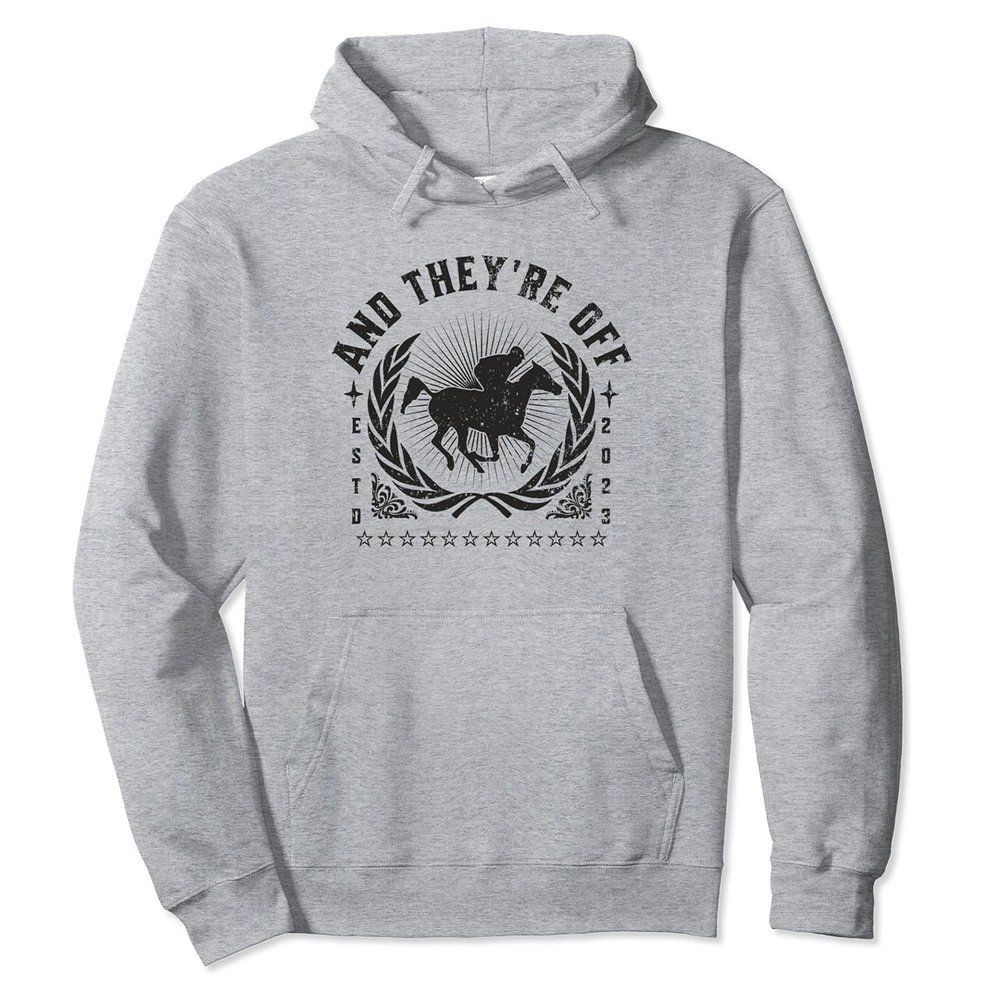 Pullover Hoodie Men’s Hooded Horse Racing Jockey Race Pullover Hoodie Sweatshirt