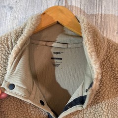 Nike Men’s Yoga Sherpa Sweatshirt Pullover Tan Warm Fuzzy Winter Lounge Size L