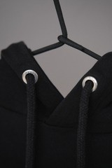 Diesel Men’s Black Cotton Big Logo Hoodie Size XL Made in Bangladesh