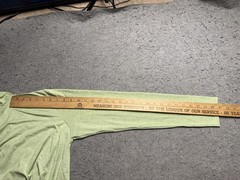 Patagonia Capilene Cool Daily Hoodie Mens XS Green Striped Lightweight Jersey