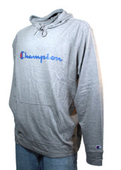 NWT CHAMPION Size Medium Grey Cotton Blend Jersey Men Midweight Hoodie Pullover