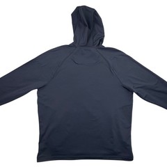 Alaskan Hardgear Duluth Pullover Hoodie Men Large Black Fleece Lined Waffle Grid