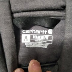 mens Carhartt hoodie grey size m pullover Relaxed Fit