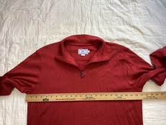 Southern Tide Sweatshirt Large Men’s The Skipjack 1/4 Zip Deep Red Pullover
