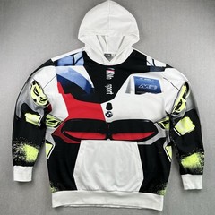 Puma BMW Motorsport Hoodie Mens XL White M8 Racing Graphic Pullover Sweatshirt