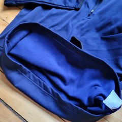 Nike Therma Fit Sweatshirt Mens LT Navy 1/4 Zip Fleece Lined Polyester School