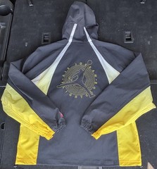 Nike Jordan Flight Lightweight Half-Zip Hoodie Black Yellow IF1900-045, Men’s M