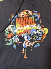 Marvel Comics Avengers Hoodie | LARGE / L | Thor Captain America Hulk Iron Man
