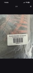sp5der Men’s Black Pullover Hoodie M Spider Web Logo Graphic Pockets