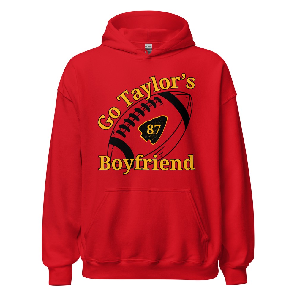 Go Taylor’s Boyfriend Football Chiefs Funny Unisex Hoodie S,M,L,XL,2X,3X,4X