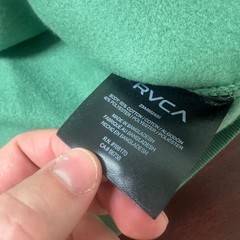 RVCA Oliver Crew Sweatshirt Mens Large Green Fleece Pullover Spring NEW $56