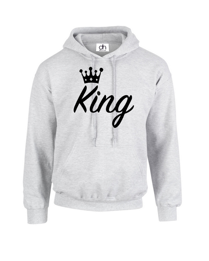 King Queen Crown Prince 01 Sweatshirt XXS-3XL Mr Lady Couple IN Match (Hood)