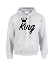 KING QUEEN PRINCE PRINCESS CROWN 01 HOODIE XXS-3XL MR MRS Couple Matching (HOOD)