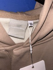 Vanmolrsa Men’s Pullover Hoodie Beige Size XL Long Sleeve Fleece Logo