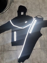 Mens Size Medium Nike Tech Fleece Reflective Full-Zip Hoodie And Pants