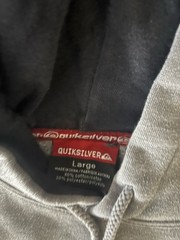 Vintage Y2K Quiksilver Surf Hoodie Sweatshirt Men’s Size Large L Embroidered