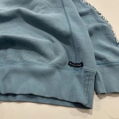 Vintage 2000s Quiksilver Quad Hit Turquoise Blue Heavyweight Cotton Crewneck