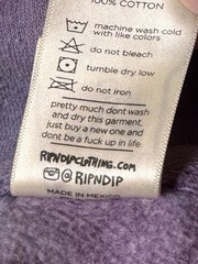 RipNDip – Nermal Purple Tie Dye Acid Wash Psychedelic Mushroom Hoodie – Size Med