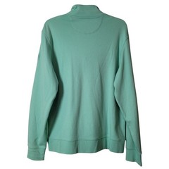 Vineyard Vines UNISEX Mint Green Half-Zip Pullover Pima Cotton Whale Logo