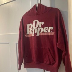 Unbranded Men’s Burgundy and Red Hoodie