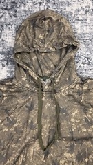 Men’s Camouflage Pullover Hoodie Green Brown Hunting Camo Fleece Size XL