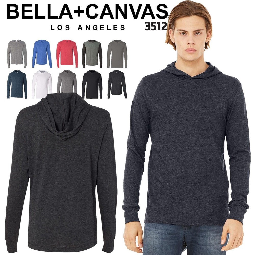 Bella + Canvas 3512 Bella + Canvas Unisex Jersey Long Sleeve Hoodie