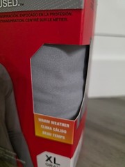 Milwaukee Workskin Men’s Hooded Sun Shirt Hoodie XL Gray Lightweight Breathable