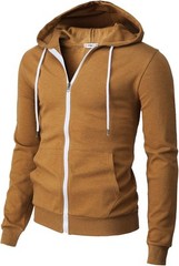 Men’s Zip Up Hoodie Lightweight Long Sleeve Basic Slim Fit Cotton SweatShirt