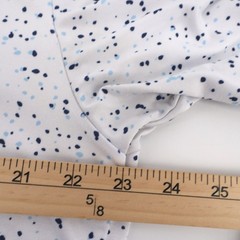 Burlebo Speckled Performance Hoodie White Long Sleeve Mens Large