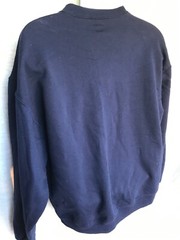 Thick Material Jerzees Cotton Sweats Sweatshirt Size L Blue Solid