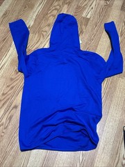 Member’s Mark Men’s Kangaroo Pocket Drawstring Luxe Hoodie Blue – S