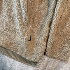 Nike Men’s Yoga Sherpa Sweatshirt Pullover Tan Warm Fuzzy Winter Lounge Size L