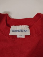 Vintage Red Raglan Sweatshirt Men Large SWEATS FX PANNILL Soft Cotton & Acrylic