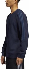 Adidas Men’s 3-Stripe Fleece Crew Neck Sweatshirt Black H09271 Variety Sizes