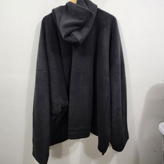 Yeezy Gap Engineered by Balenciaga Polar Fleece Padded Hoodie Black Oversized 2X