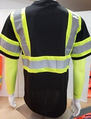 CLASS 3 Short Sleeve Safety Shirt , Polyester Birdeye Mesh