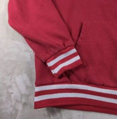 Marvel Deadpool Hoodie – Varsity Letter Embroidered D Sz L Red Kangaroo Pocket