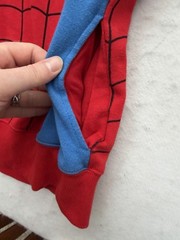 Marvel Spider-Man Full Zip Mask Hoodie Mad Engine Red Blue Web Mens 2XL RARE