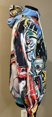 Jean Michel Basquiat x Members Only Windbreaker Jacket Multicolor Mens Small