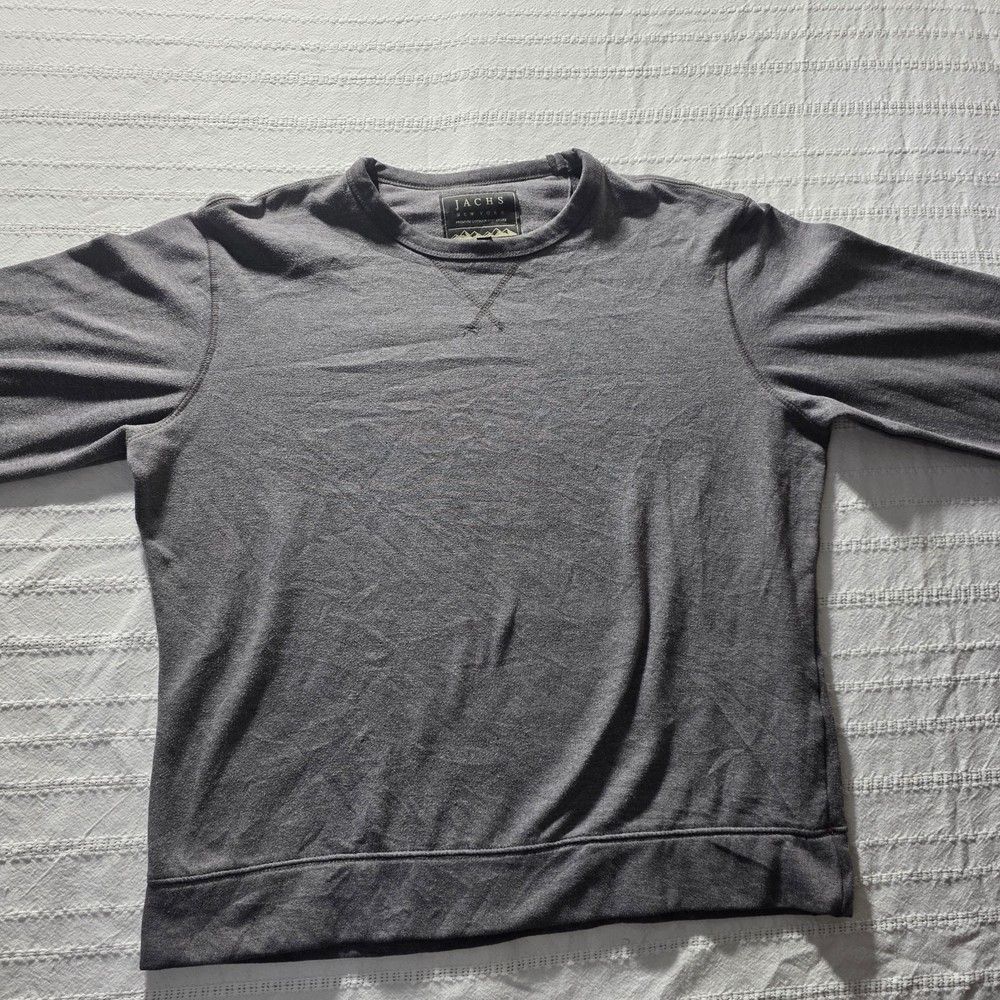 JACHS New York Men’s Gray Crew Neck Pullover Sweatshirt Medium Bangladesh