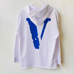 VLONE Friends Hoodie, white/blue/purple, Size M